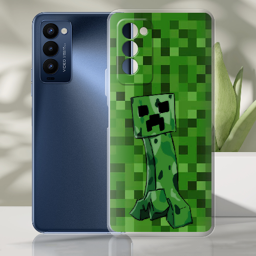 Чехол BoxFace Tecno Camon 18 / 18P Minecraft Creeper