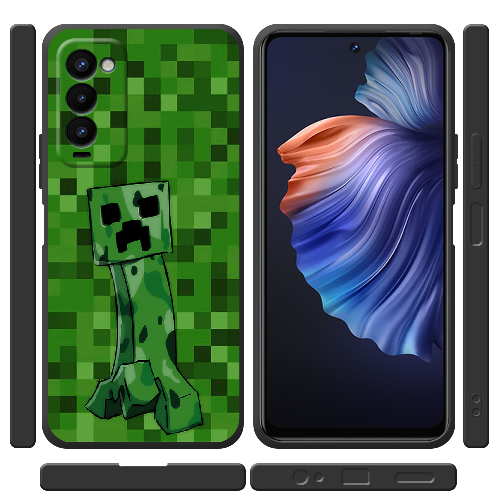 Чехол BoxFace Tecno Camon 18 / 18P Minecraft Creeper