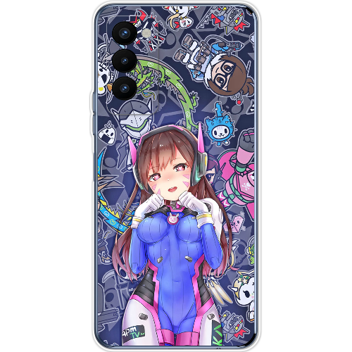 Чехол BoxFace Tecno Camon 18 / 18P Overwatch D.VA