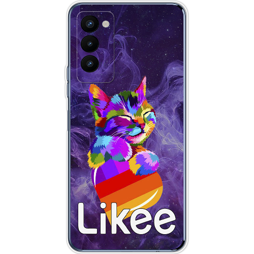 Чехол BoxFace Tecno Camon 18 / 18P Котик Likee