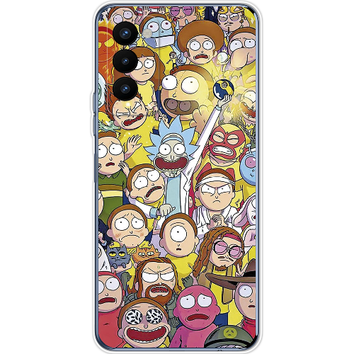 Чехол BoxFace Tecno Camon 18 / 18P Rick and Morty все герои