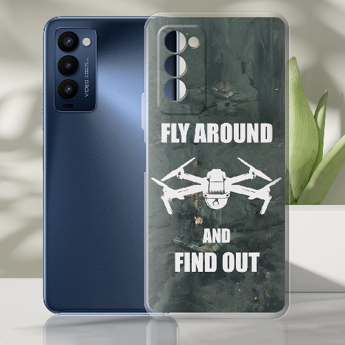 Чехол BoxFace Tecno Camon 18 / 18P Дрон Fly Around