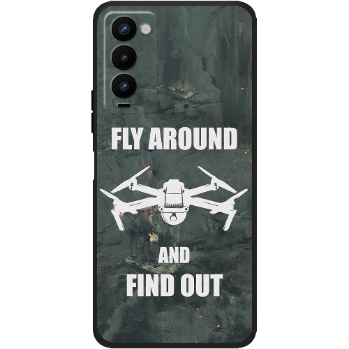 Чехол BoxFace Tecno Camon 18 / 18P Дрон Fly Around