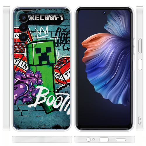 Чехол BoxFace Tecno Camon 18 / 18P Minecraft Graffiti