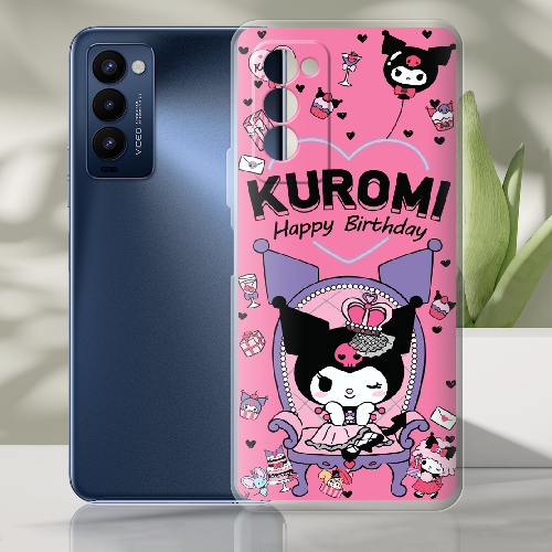 Чехол BoxFace Tecno Camon 18 / 18P День народження Kuromi