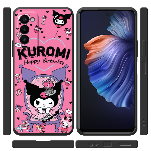 Чехол BoxFace Tecno Camon 18 / 18P День народження Kuromi