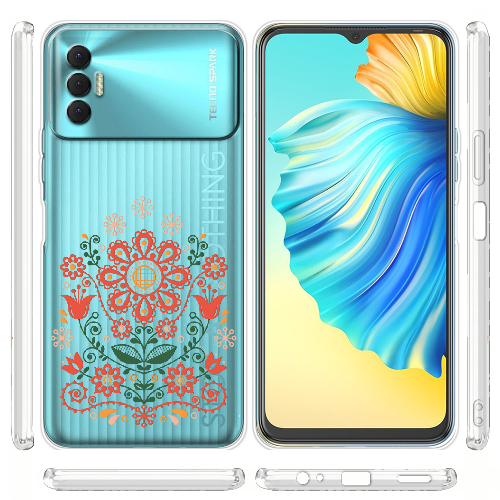 Чехол BoxFace Tecno Spark 8P Ukrainian Ornament