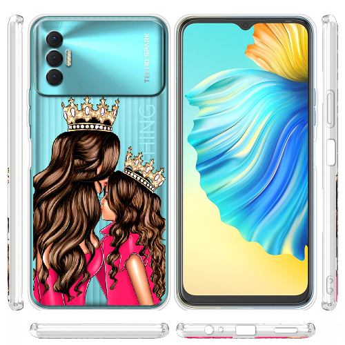 Чехол BoxFace Tecno Spark 8P Queen and Princess