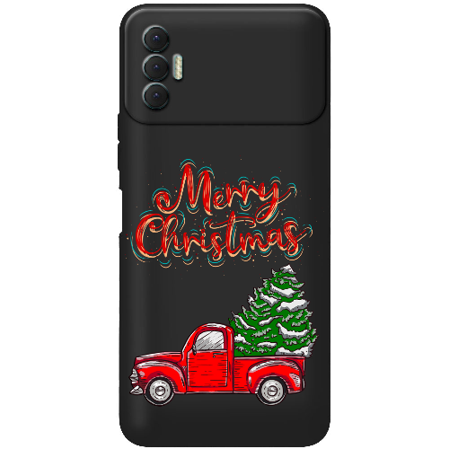 Чехол BoxFace Tecno Spark 8P Holiday Car Merry Christmas