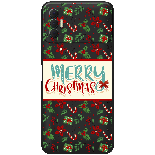 Чехол BoxFace Tecno Spark 8P Vintage Christmas Congratulation