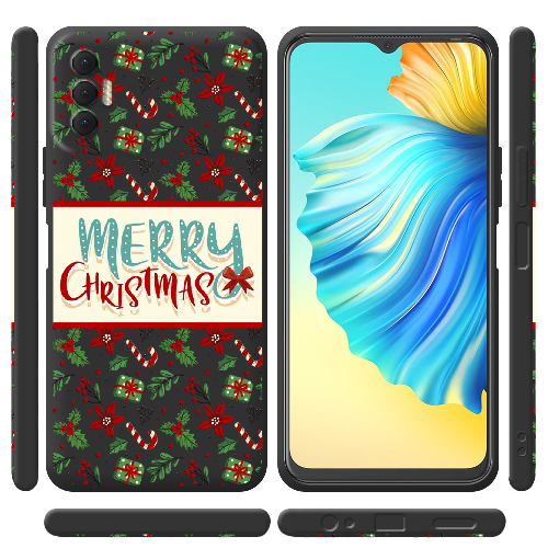 Чехол BoxFace Tecno Spark 8P Vintage Christmas Congratulation