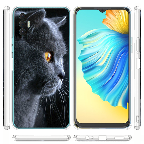 Чехол BoxFace Tecno Spark 8P English cat