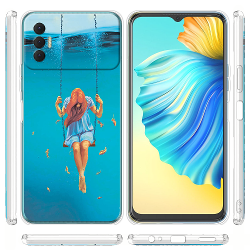 Чехол BoxFace Tecno Spark 8P Girl In The Sea