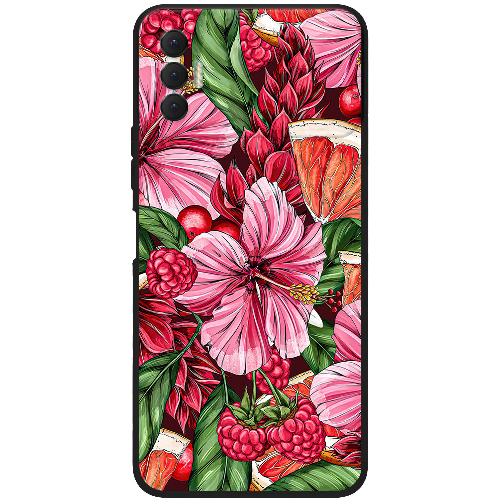 Чехол BoxFace Tecno Spark 8P Tropical Flowers