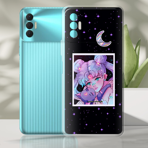 Чехол BoxFace Tecno Spark 8P Sailor Moon night