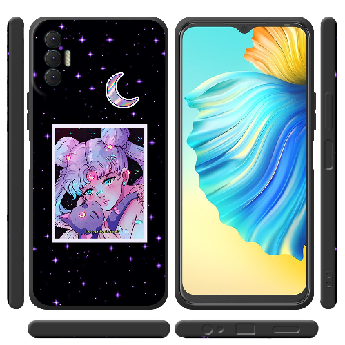 Чехол BoxFace Tecno Spark 8P Sailor Moon night