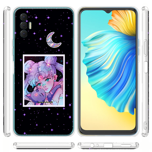 Чехол BoxFace Tecno Spark 8P Sailor Moon night