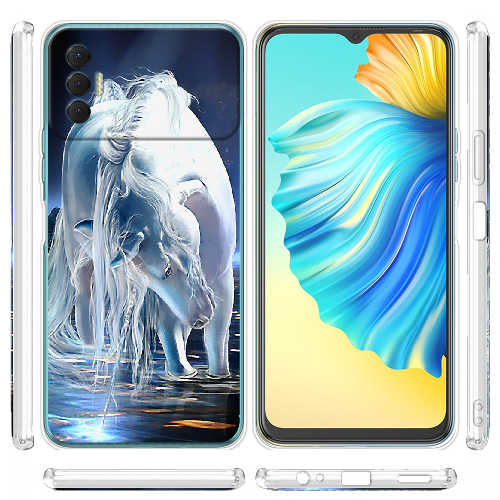 Чехол BoxFace Tecno Spark 8P White Horse