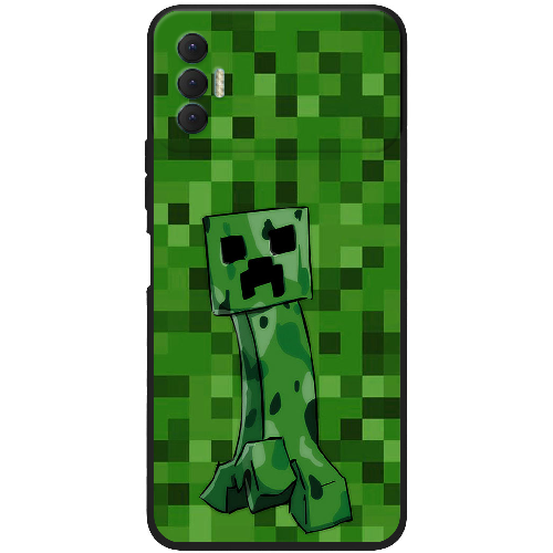 Чехол BoxFace Tecno Spark 8P Minecraft Creeper