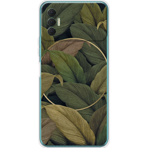 Чехол BoxFace Tecno Spark 8P Green Leaf