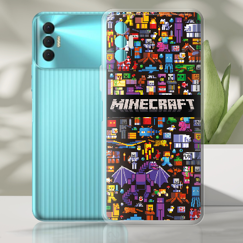 Чехол BoxFace Tecno Spark 8P Minecraft Mobbery