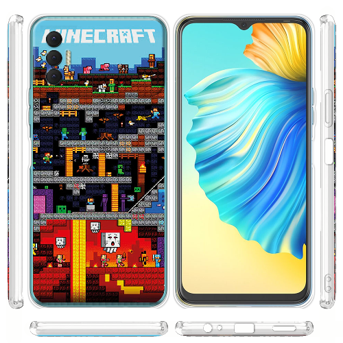 Чехол BoxFace Tecno Spark 8P Minecraft Lode Runner