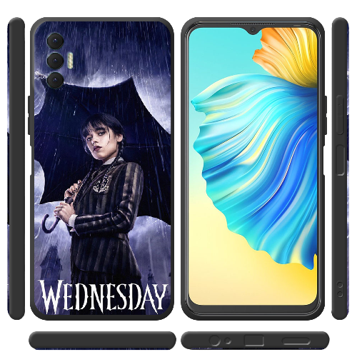 Чехол BoxFace Tecno Spark 8P Wednesday Addams