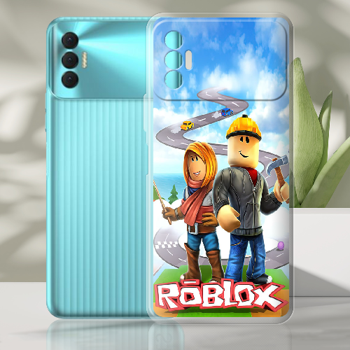 Чехол BoxFace Tecno Spark 8P Roblox Білдерман