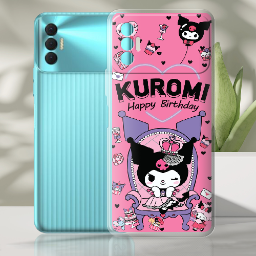 Чехол BoxFace Tecno Spark 8P День народження Kuromi