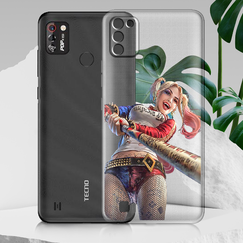 Чехол BoxFace Tecno Pop 4 Pro Happy Harley Quinn