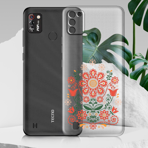 Чехол BoxFace Tecno Pop 4 Pro Ukrainian Ornament