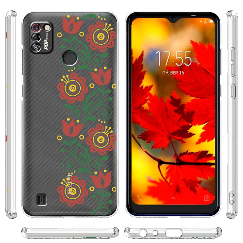 Чехол BoxFace Tecno Pop 4 Pro Ethno Flower