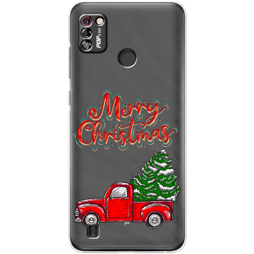 Чехол BoxFace Tecno Pop 4 Pro Holiday Car Merry Christmas