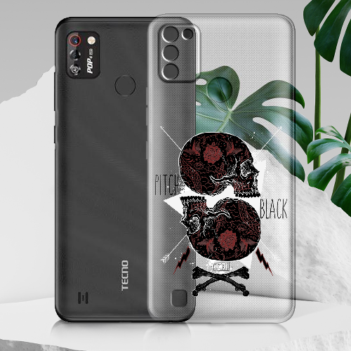 Чехол BoxFace Tecno Pop 4 Pro Pitch black