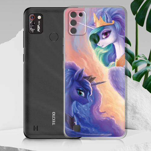 Чехол BoxFace Tecno Pop 4 Pro My Little Pony Rarity Princess Luna