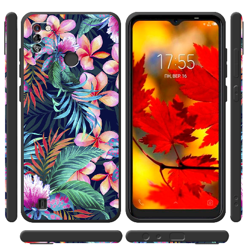 Чехол BoxFace Tecno Pop 4 Pro flowers in the tropics