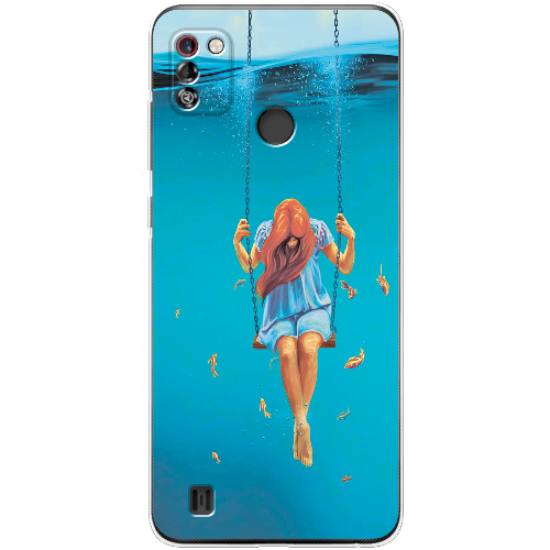 Чехол BoxFace Tecno Pop 4 Pro Girl In The Sea