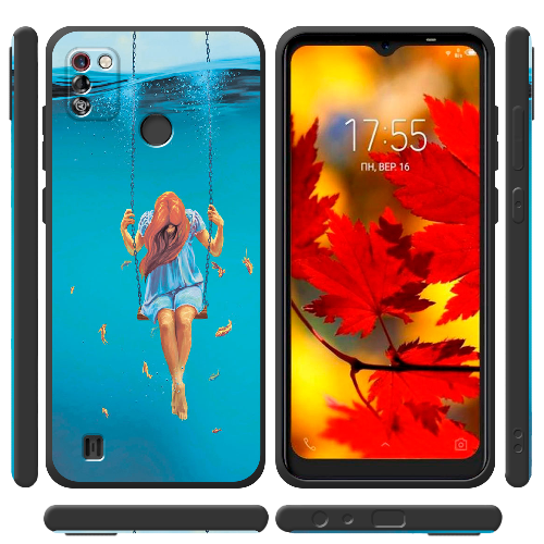 Чехол BoxFace Tecno Pop 4 Pro Girl In The Sea