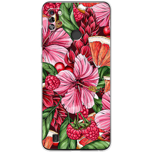 Чехол BoxFace Tecno Pop 4 Pro Tropical Flowers