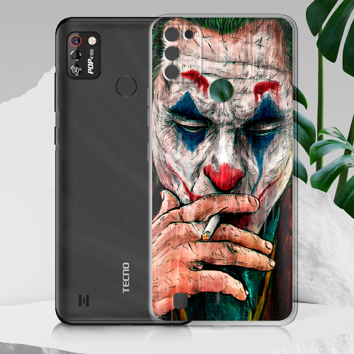 Чехол BoxFace Tecno Pop 4 Pro Joker Smoking