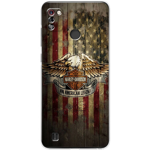 Чехол BoxFace Tecno Pop 4 Pro Harley Davidson An American Legend