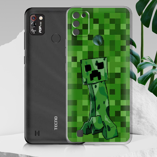 Чехол BoxFace Tecno Pop 4 Pro Minecraft Creeper