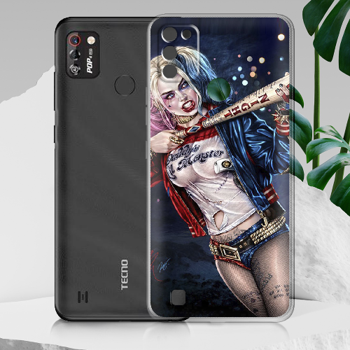 Чехол BoxFace Tecno Pop 4 Pro Harley Quinn