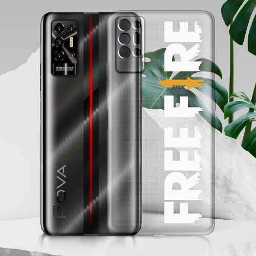 Чехол BoxFace Tecno POVA 2 Белый Free Fire