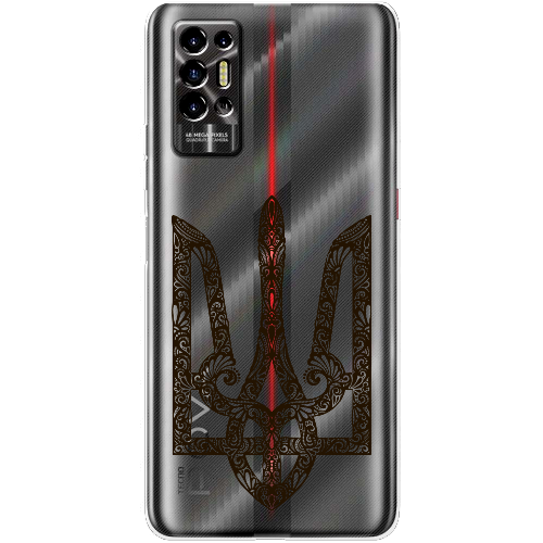 Чехол BoxFace Tecno POVA 2 Ukrainian Black Trident