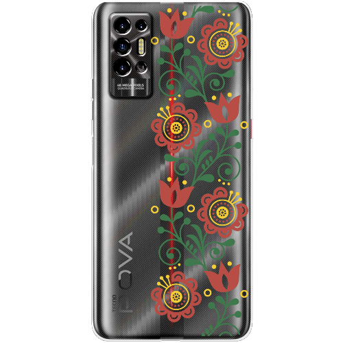 Чехол BoxFace Tecno POVA 2 Ethno Flower