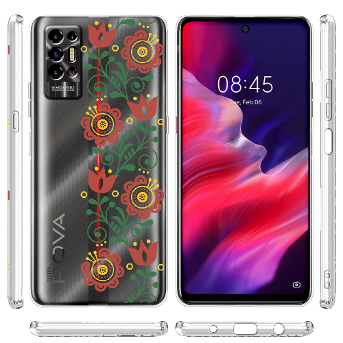 Чехол BoxFace Tecno POVA 2 Ethno Flower