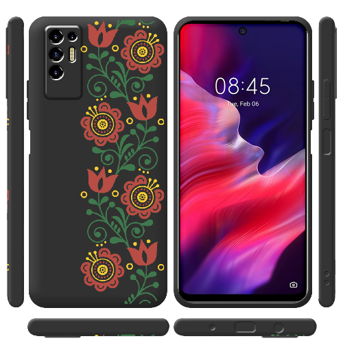 Чехол BoxFace Tecno POVA 2 Ethno Flower