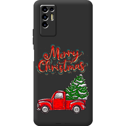 Чехол BoxFace Tecno POVA 2 Holiday Car Merry Christmas