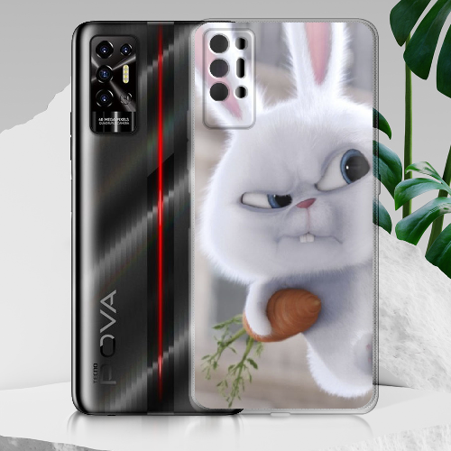 Чехол BoxFace Tecno POVA 2 Rabbit Snowball